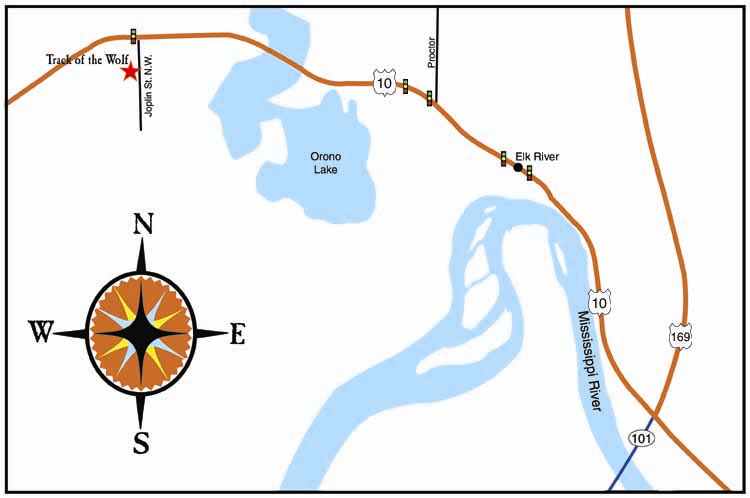 Map to Track of the Wolf Map to Track of the Wolf